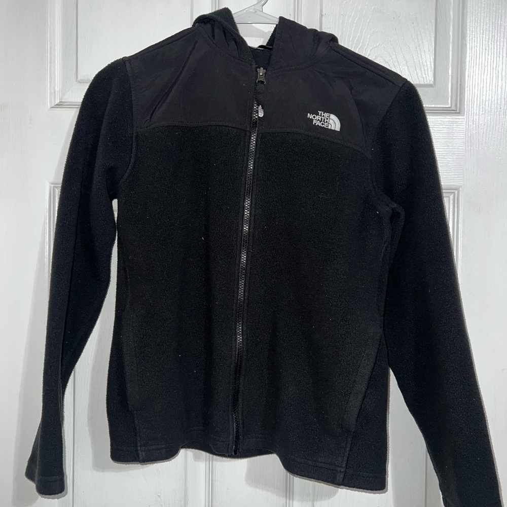THE NORTH FACE Youth Fleece Zip Hooded Jacket Size Large